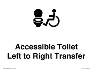 DV10670: Accessible Toilet with Left to Right Transfer