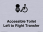 DV10670: Accessible Toilet with Left to Right Transfer