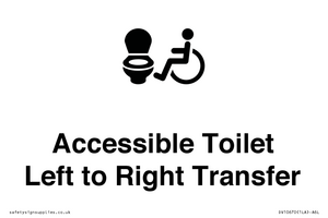 DV10670: Accessible Toilet with Left to Right Transfer
