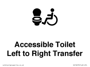 DV10670: Accessible Toilet with Left to Right Transfer
