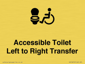 DV10670: Accessible Toilet with Left to Right Transfer