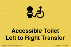 DV10670: Accessible Toilet with Left to Right Transfer