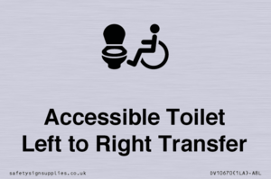DV10670: Accessible Toilet with Left to Right Transfer