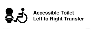 DV10670: Accessible Toilet with Left to Right Transfer