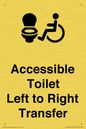 DV10670: Accessible Toilet with Left to Right Transfer