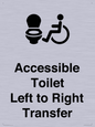 DV10670: Accessible Toilet with Left to Right Transfer