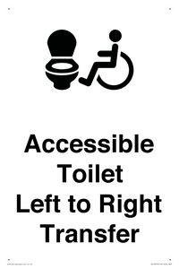 DV10670: Accessible Toilet with Left to Right Transfer