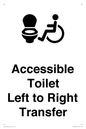 DV10670: Accessible Toilet with Left to Right Transfer