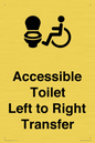 DV10670: Accessible Toilet with Left to Right Transfer