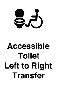 DV10670: Accessible Toilet with Left to Right Transfer