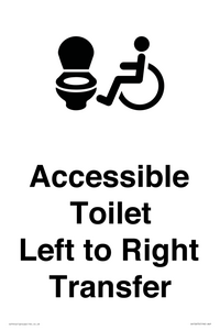 DV10670: Accessible Toilet with Left to Right Transfer