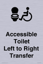 DV10670: Accessible Toilet with Left to Right Transfer