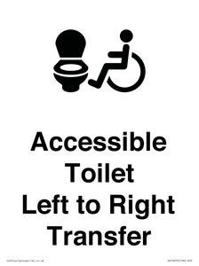 DV10670: Accessible Toilet with Left to Right Transfer