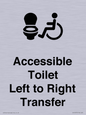 DV10670: Accessible Toilet with Left to Right Transfer