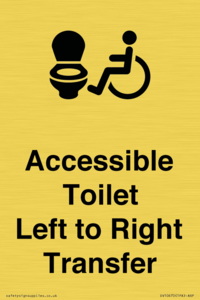 DV10670: Accessible Toilet with Left to Right Transfer