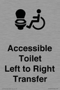 DV10670: Accessible Toilet with Left to Right Transfer