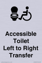 DV10670: Accessible Toilet with Left to Right Transfer
