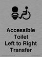DV10670: Accessible Toilet with Left to Right Transfer