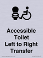 DV10670: Accessible Toilet with Left to Right Transfer
