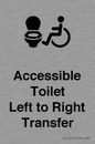 DV10670: Accessible Toilet with Left to Right Transfer