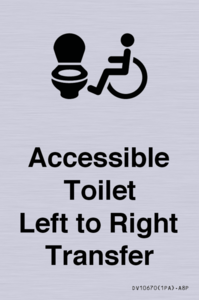 DV10670: Accessible Toilet with Left to Right Transfer