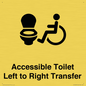 DV10670: Accessible Toilet with Left to Right Transfer