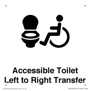 DV10670: Accessible Toilet with Left to Right Transfer