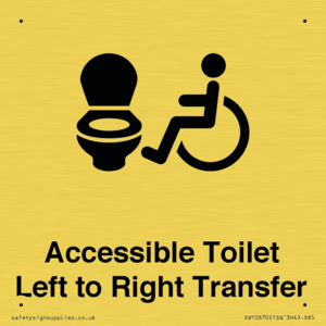 DV10670: Accessible Toilet with Left to Right Transfer