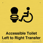 DV10670: Accessible Toilet with Left to Right Transfer
