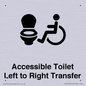 DV10670: Accessible Toilet with Left to Right Transfer