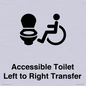 DV10670: Accessible Toilet with Left to Right Transfer