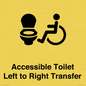 DV10670: Accessible Toilet with Left to Right Transfer
