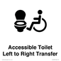 DV10670: Accessible Toilet with Left to Right Transfer