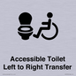 DV10670: Accessible Toilet with Left to Right Transfer