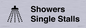 DV10674: Showers with Single Stalls