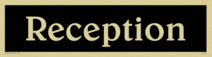 DV1072: reception - sign