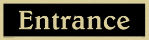 DV1078: entrance - sign