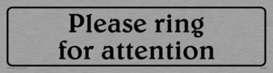 DV1083: please ring for attention - sign
