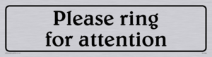 DV1083: please ring for attention - sign