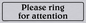 DV1083: please ring for attention - sign