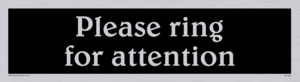 DV1084: please ring for attention - sign