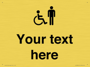 DV10854: Custom information: disabled and male