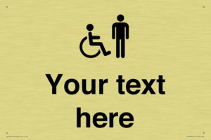 DV10854: Custom information: disabled and male