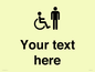 DV10854: Custom information: disabled and male