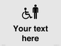 DV10854: Custom information: disabled and male