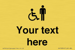 DV10854: Custom information: disabled and male