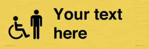 DV10854: Custom information: disabled and male