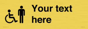 DV10854: Custom information: disabled and male