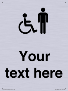 DV10854: Custom information: disabled and male