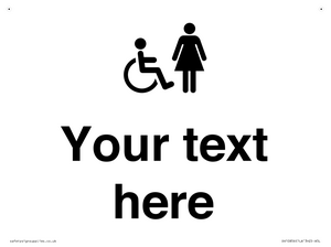 DV10856: Custom information: disabled and female